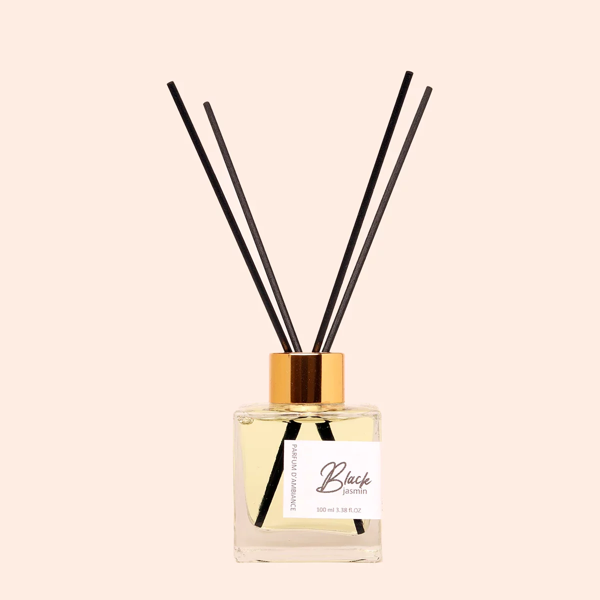 Diffuseur de parfum jasmin noir 100 ml carrée