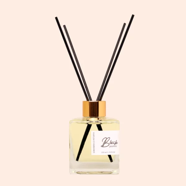 Diffuseur de parfum jasmin noir 150 ml carrée