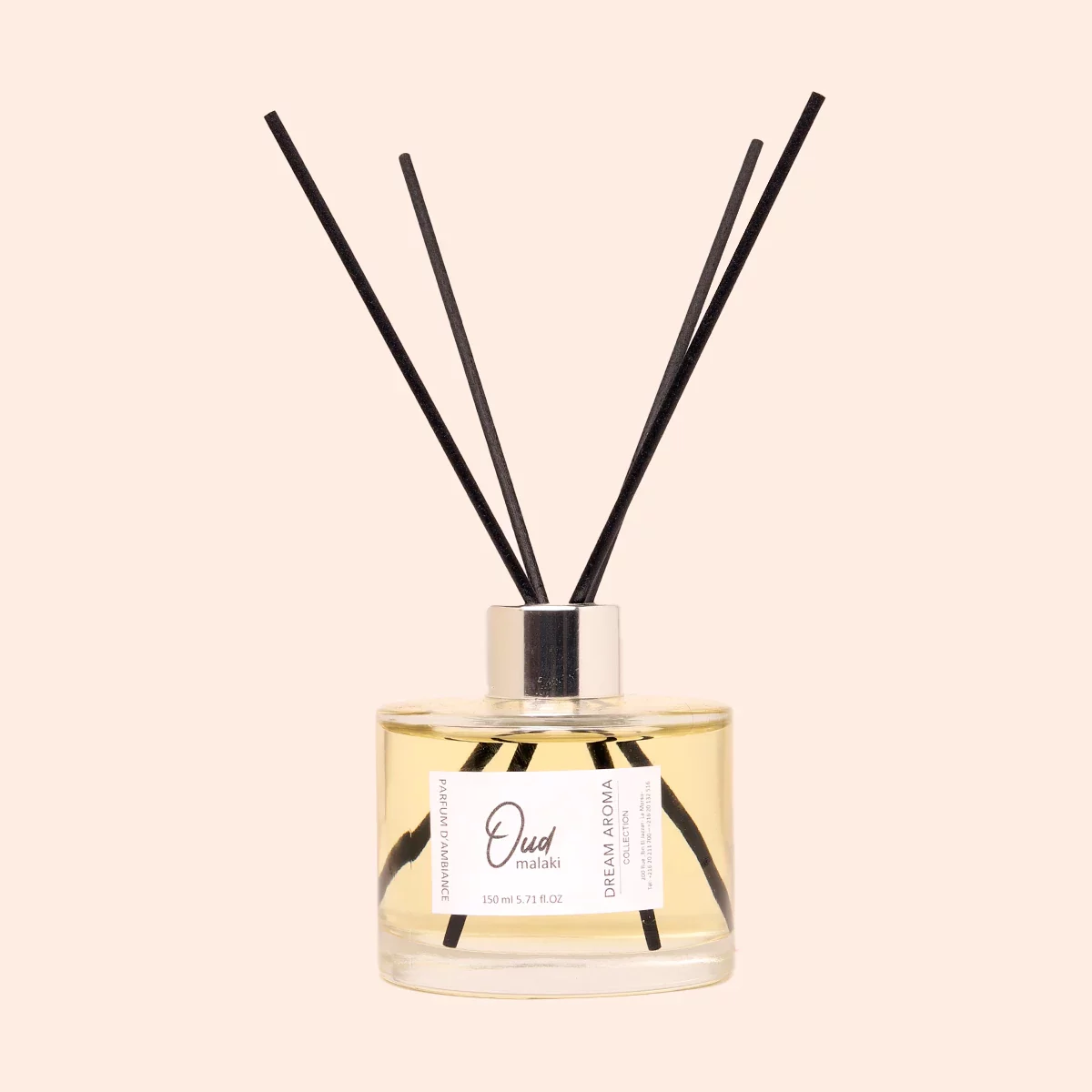 Diffuseur de parfum oud malaki 150 ml ronde