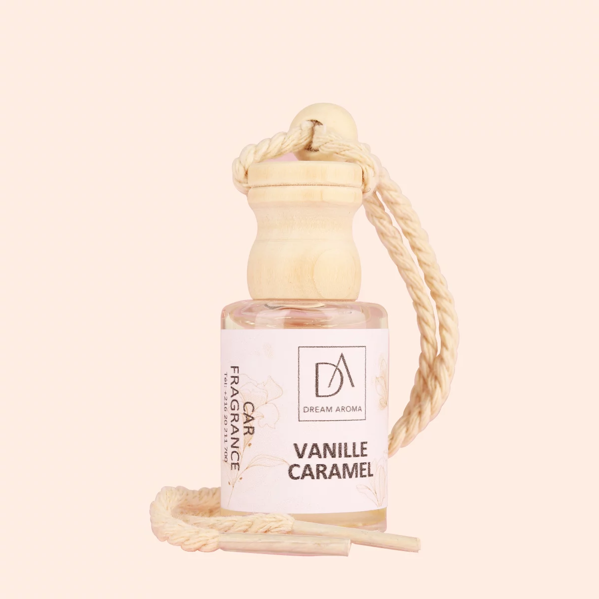 Diffuseur de parfum voiture vanille caramel 10 ml