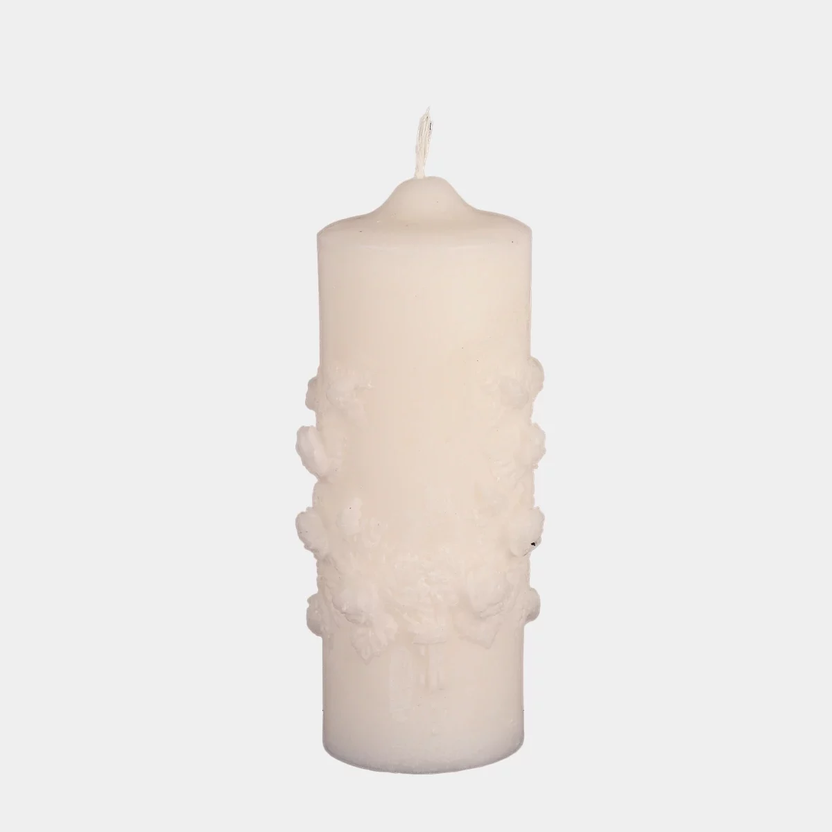 bougie votive florale ivoire-1