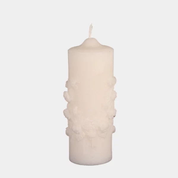 bougie votive florale ivoire-1